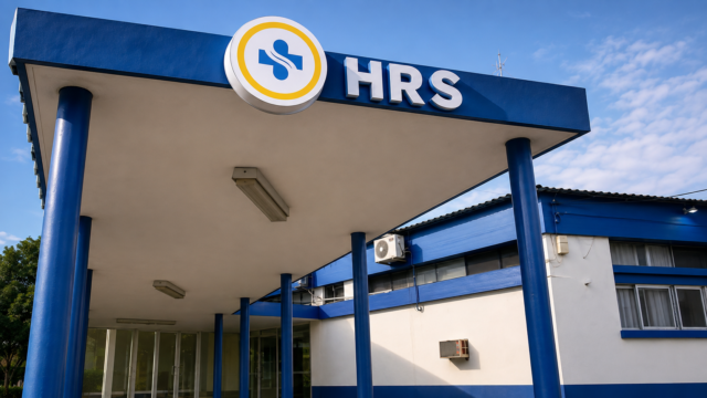 Fachada del Hospital Regional Salto donde fue atendido el hombre herido de bala.