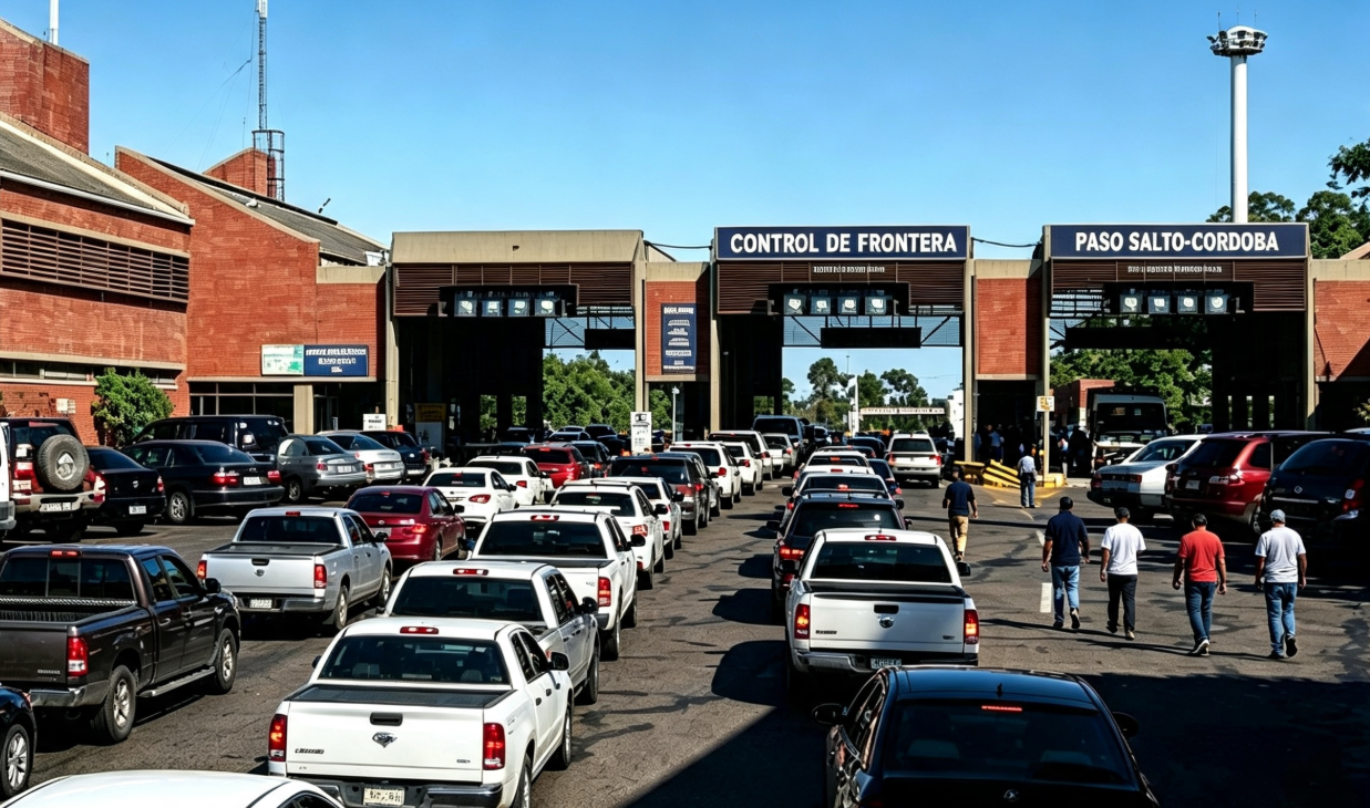 Monitoreo del transito internacional afectado por la brecha de precios entre Salto y Concordia