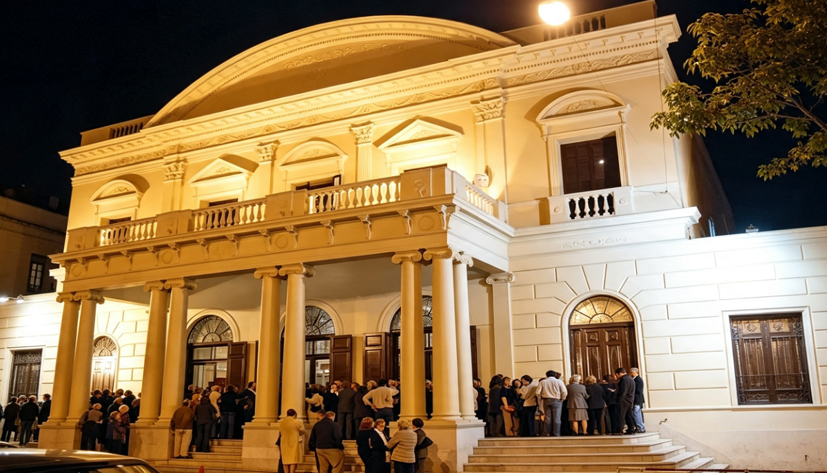 Agrupaciones vocales reunidas durante el Festival Coros en Invierno en Salto