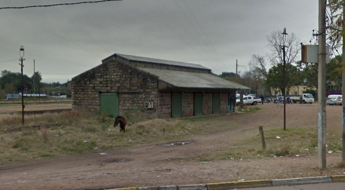 Vista del predio de AFE en la esquina de las avenidas Barbieri y Blandengues en Salto.