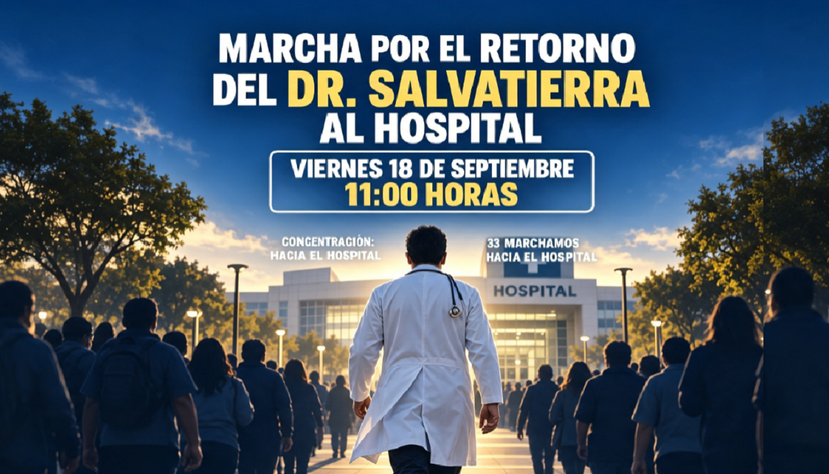 El Dr. Martín Salvatierra en funciones previas a su arbitrario alejamiento.