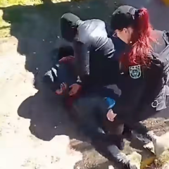 Detención de los implicados en el incidente violento en la vía pública.