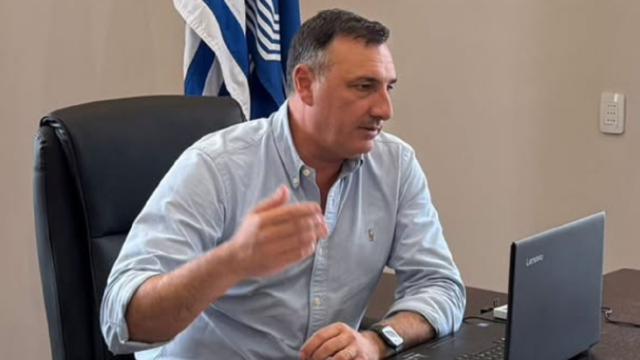 Intendente de Salto Carlos Albisu en actividades oficiales