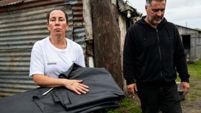 Viviendas afectadas por inundaciones en Andresito II de Salto.