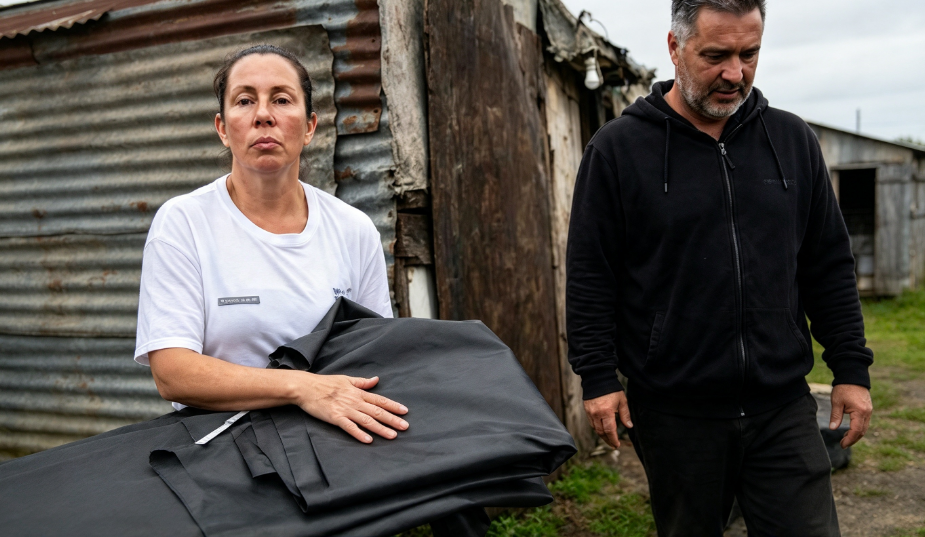 Viviendas afectadas por inundaciones en Andresito II de Salto.