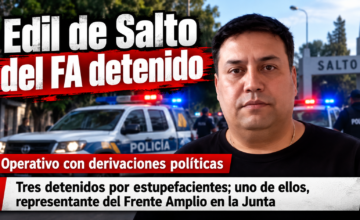 El procedimiento realizado en Salto terminó con varias detenciones y tuvo fuertes derivaciones políticas por la participación del entonces edil Álvaro Godoy.