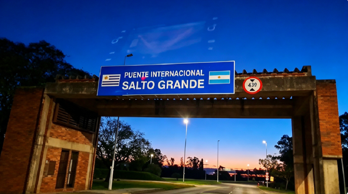 Puente Internacional Salto Grande que conecta Salto y Concordia.